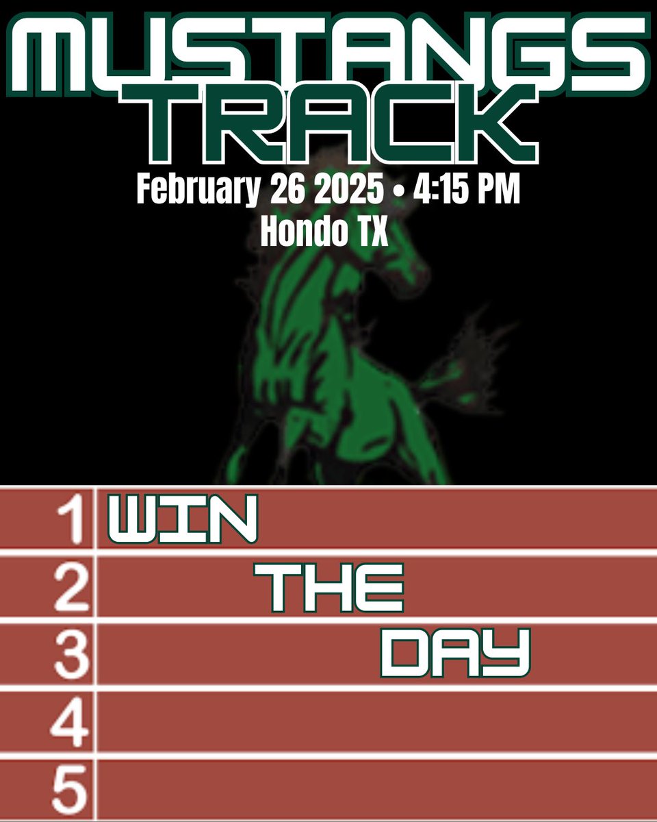 CCJavsTrack's tweet photo. 🚨Crystal City JR High Track 🚨
🗓: February 26, 2025
⏰: 4:15 PM
📍: Hondo, TX

Come on out and support our Crystal City Mustangs Track Team! #Wintheday 🐴🥇 https://t.co/DLiQEWmiB4