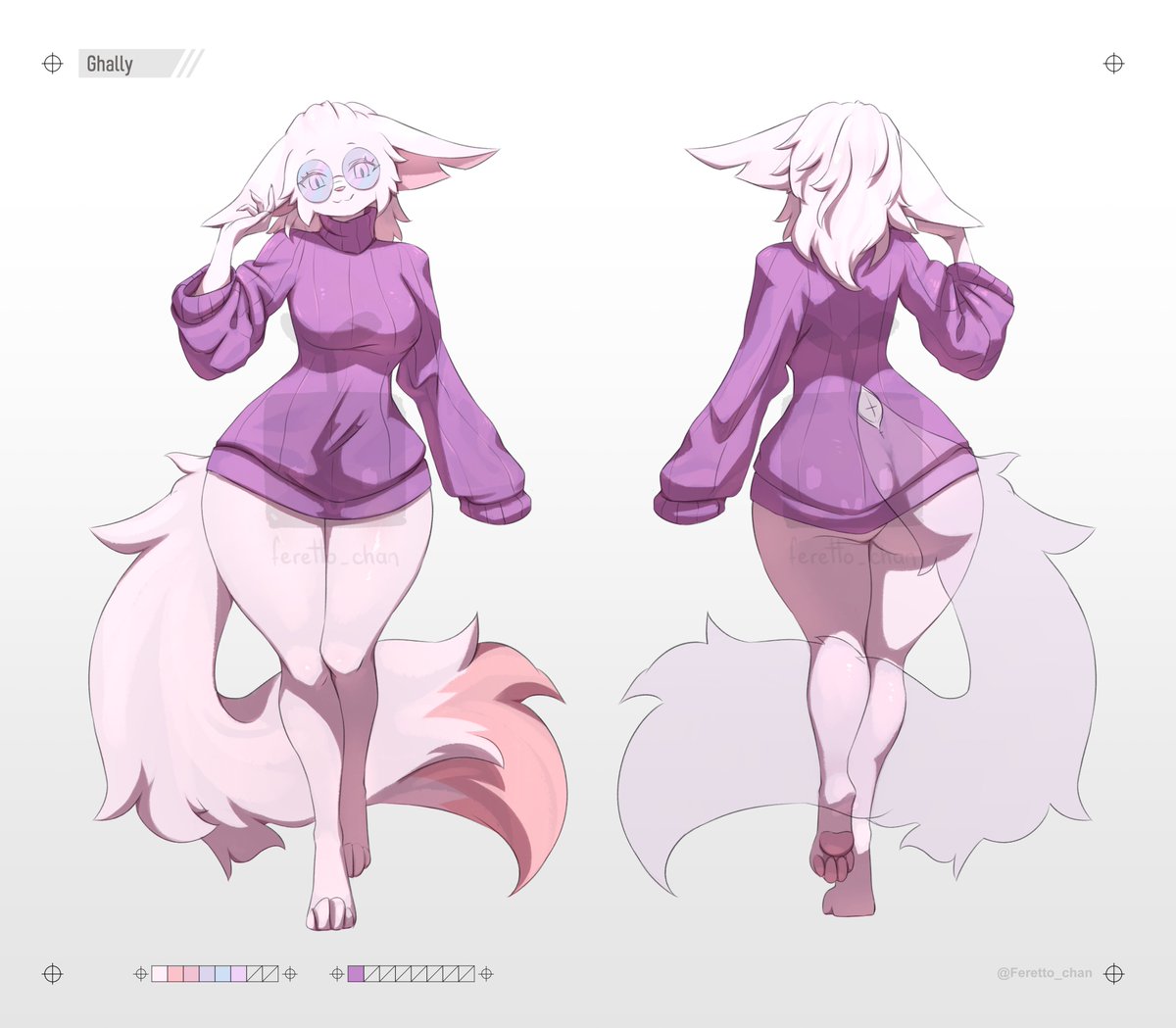 Commission for <a href="/ghallahad/">Ghally</a>!

#Commission #commissionsopen #furry #furryartist  #referencesheet #waifu