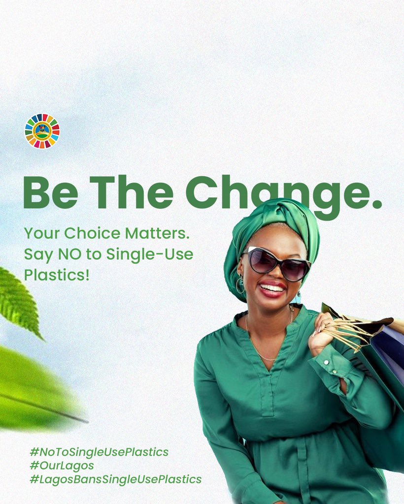 Oreoluwa_Finnih's tweet photo. I can be the change. You can be the change. Together, we can make better choices to protect our environment and build a cleaner, healthier Lagos.

By embracing sustainable alternatives like reusable bags, biodegradable packaging, and refillable containers, we take a stand for our future. Every small action counts - let us rise to the challenge and make responsible choices that safeguard our city for generations to come!

#OreoluwaFinnih #OSDGs #BeTheChange #PlasticFreeLagos #SustainableChoices #SustainableLagos #NoToPlasticWaste #SDG11 #SDG13 #SDG14 #SDG15