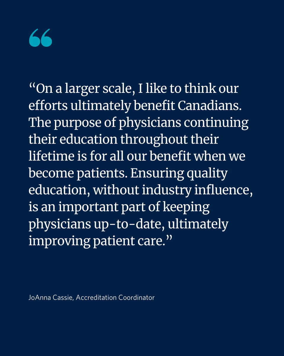 Get to know the UBC CPD team — Meet JoAnna Cassie, Accreditation Coordinator, and read how this portfolio supports hundreds of physician organizations through the accreditation process.

Read more of our latest story: bit.ly/3XkfnXH

#UBCCPD #MedEd #CPD #Accreditation