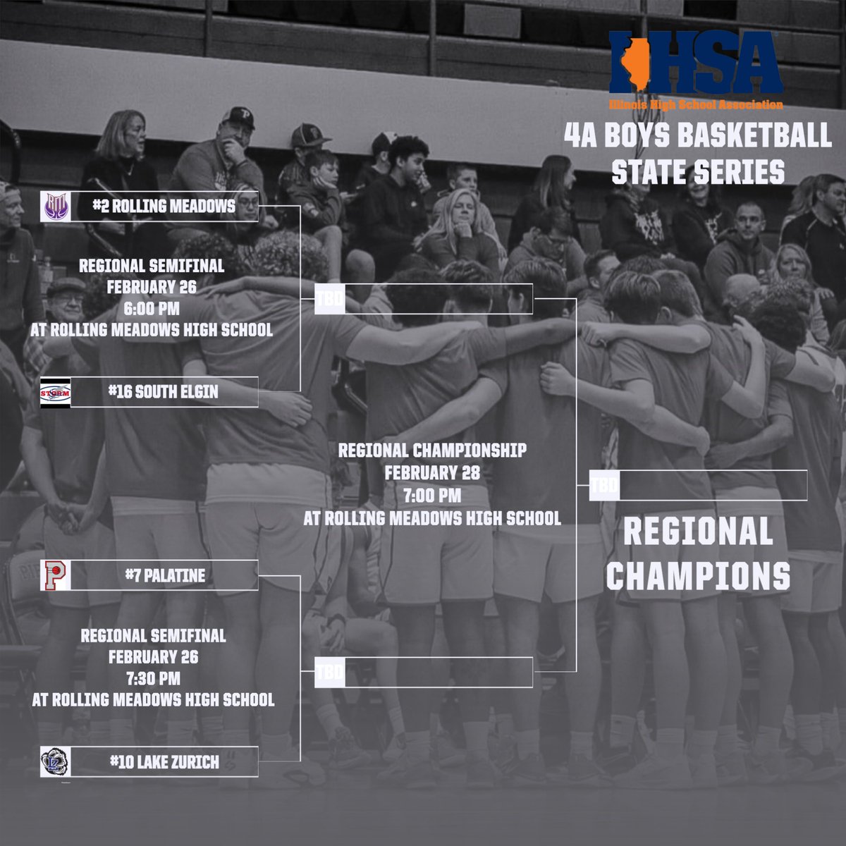 State tournament play tips off TONIGHT at 7:30 vs. Lake Zurich at Rolling Meadows.  Go Pirates!!