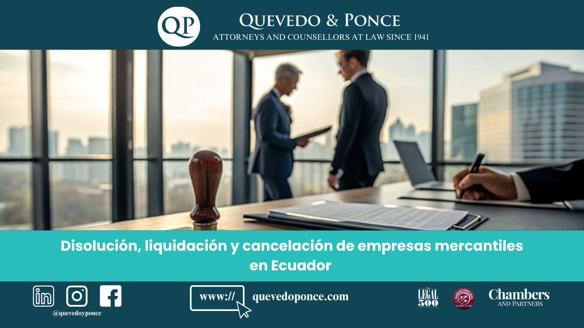 QuevedoPonce's tweet photo. Cuando una empresa deja de operar o ya no es rentable, es fundamental tomar decisiones estratégicas para evitar la acumulación de obligaciones y minimizar el riesgo de sanciones. #Law

Conozca más sobre cierre de compañías en nuestra nueva publicación 👉 https://t.co/vx6SnJBxVv https://t.co/14h9B7hkRX