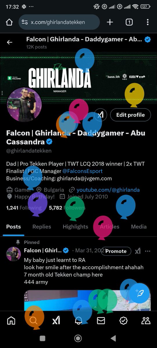 Falcon | Ghirlanda - Daddygamer - Abu Cassandra tweet media