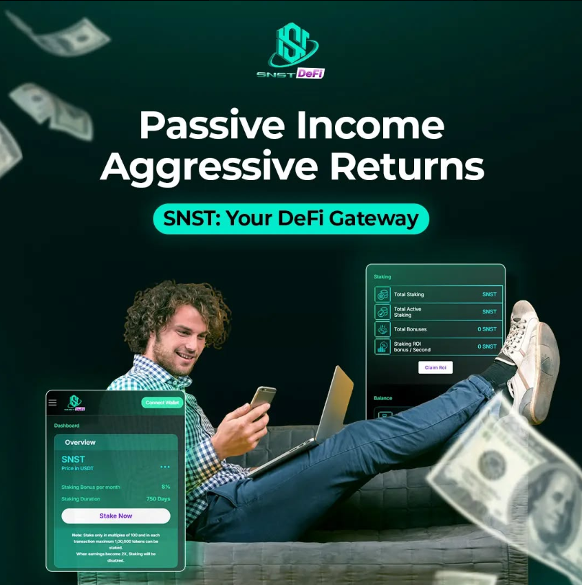 SNST: Your DeFi Gateway 🚀
Ready for aggressive growth? Maximize your Digital asset's return with SNST DeFi’s powerful staking platform. Say goodbye to limits, and create your financial success with decentralized staking at your fingertips. 
👉 Join us at snst.finance