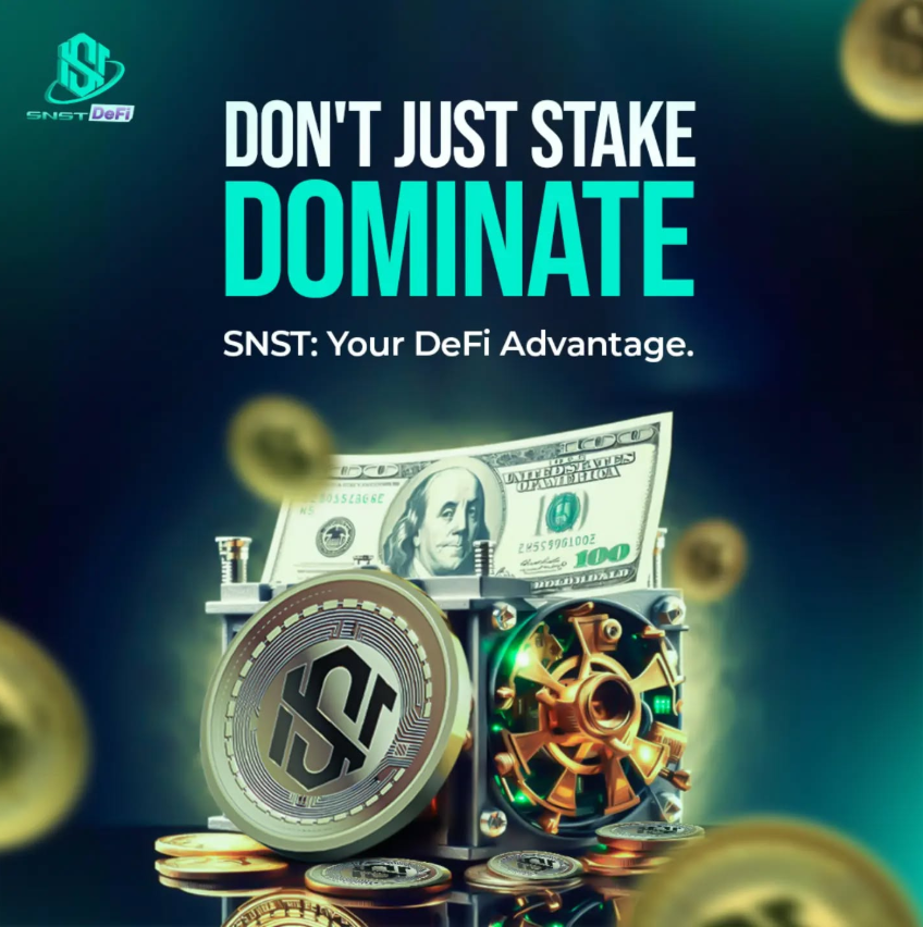 Don’t Just Stake, Dominate
SNST gives you the DeFi advantage! Supercharge your digital assets and dominate the decentralized finance space with SNST DeFi’s powerful platform. It’s time to take control—no limits, only growth. 

👉  snst.finance