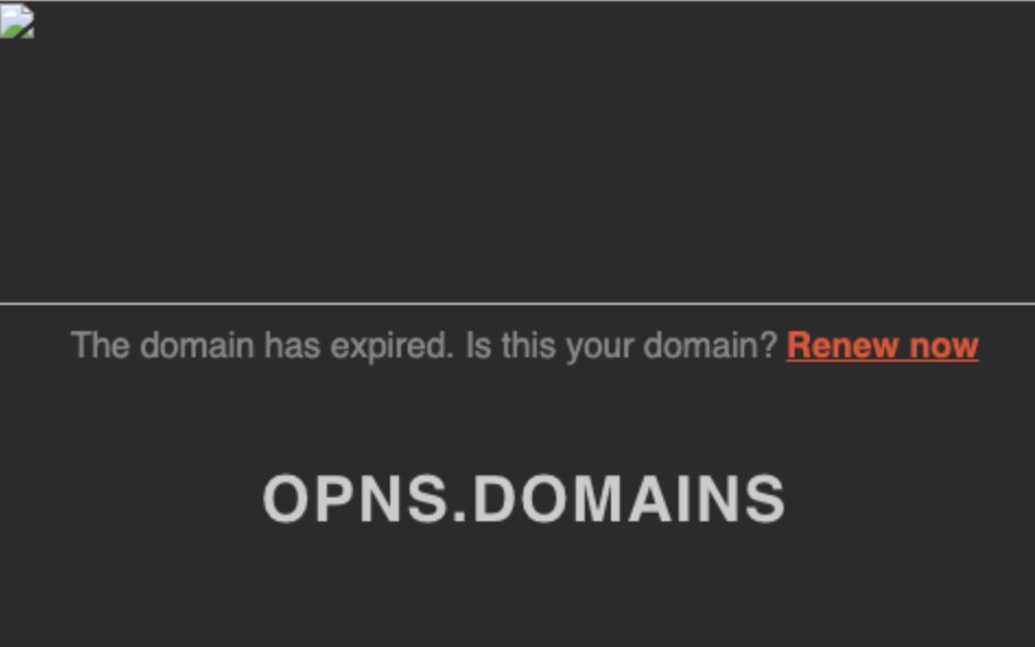 SenangOnline's tweet photo. @StarProtocol_HQ @HoldCoinGo No more active web for @OPNSdomains?

2-yo @ICANN name created via @Namecheap expired on Feb 9th this month.

At least 24.6K names registered per @opensea listings: https://t.co/bgUK4qJra5

12,084 holders: per @etherscan : https://t.co/nOW5reMYUY since 2 yrs ago (Feb 28th, 2023) https://t.co/CK8c8v8KW1