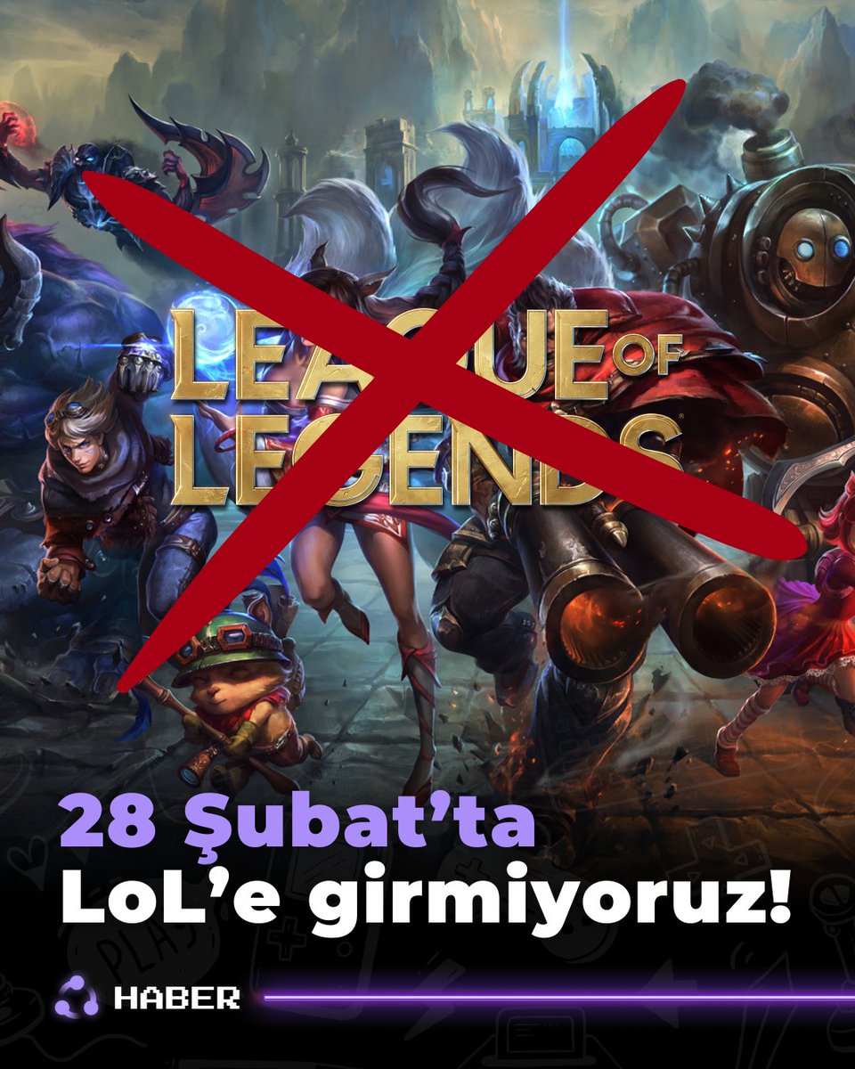 28 Şubat’ta LoL’e girmiyoruz! 🚫🎮

Ücretsiz Hextech sandıklarının kaldırılması, fahiş fiyatlı kostümler ve daha fazlasına dur demek için LoL topluluğu boykotta. Çoğu içerik üreticisi ve yayıncı da bu harekete destek veriyor. Sen bu protestoya destek verecek misin?

#Riot
