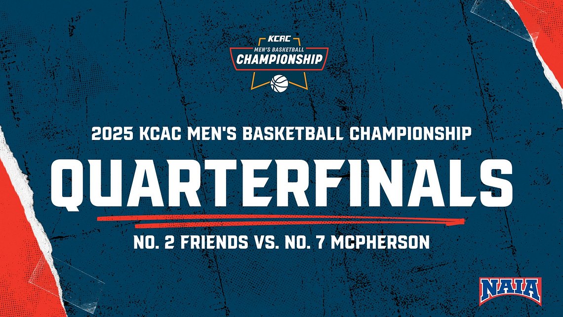 Kansas Collegiate Athletic Conference (@kcacsports) on Twitter photo 2025 KCAC Men's Basketball Championship Quarterfinals: No. 2 Seed <a href="/FriendsFalcons/">๐๐ฅ๐๐๐ก๐๐ฆ ๐๐๐๐๐ข๐ก๐ฆ</a> vs. No. 7 Seed <a href="/MAC_Bulldogs/">McPherson Athletics</a> (7 PM CST) #KCACmbb
Championship Page: bit.ly/3EWFD3V
Tickets: bit.ly/3SOsK0a
Live Stream: bit.ly/3XlkezD
Stats: bit.ly/4gXFkTW 2025 KCAC Men's Basketball Championship Quarterfinals: No. 2 Seed <a href="/FriendsFalcons/">๐๐ฅ๐๐๐ก๐๐ฆ ๐๐๐๐๐ข๐ก๐ฆ</a> vs. No. 7 Seed <a href="/MAC_Bulldogs/">McPherson Athletics</a> (7 PM CST) #KCACmbb
Championship Page: bit.ly/3EWFD3V
Tickets: bit.ly/3SOsK0a
Live Stream: bit.ly/3XlkezD
Stats: bit.ly/4gXFkTW
