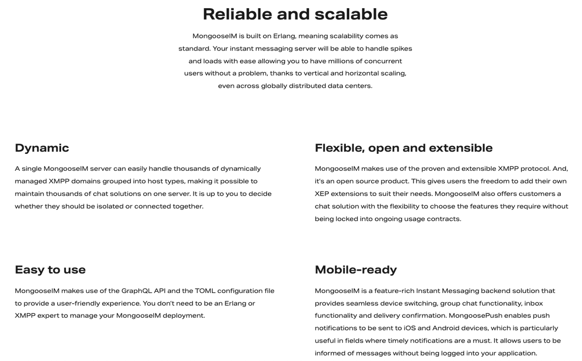 ErlangSolutions's tweet image. 🌐 Dynamic
✅ Easy to use
📱 Mobile-ready
🔒 Secure
🤝 DevOps-friendly

Discover how MongooseIM can connect your users to your business ➡️ erlang-solutions.com/technologies/m…

 #MongooseIM #BusinessConnectivity