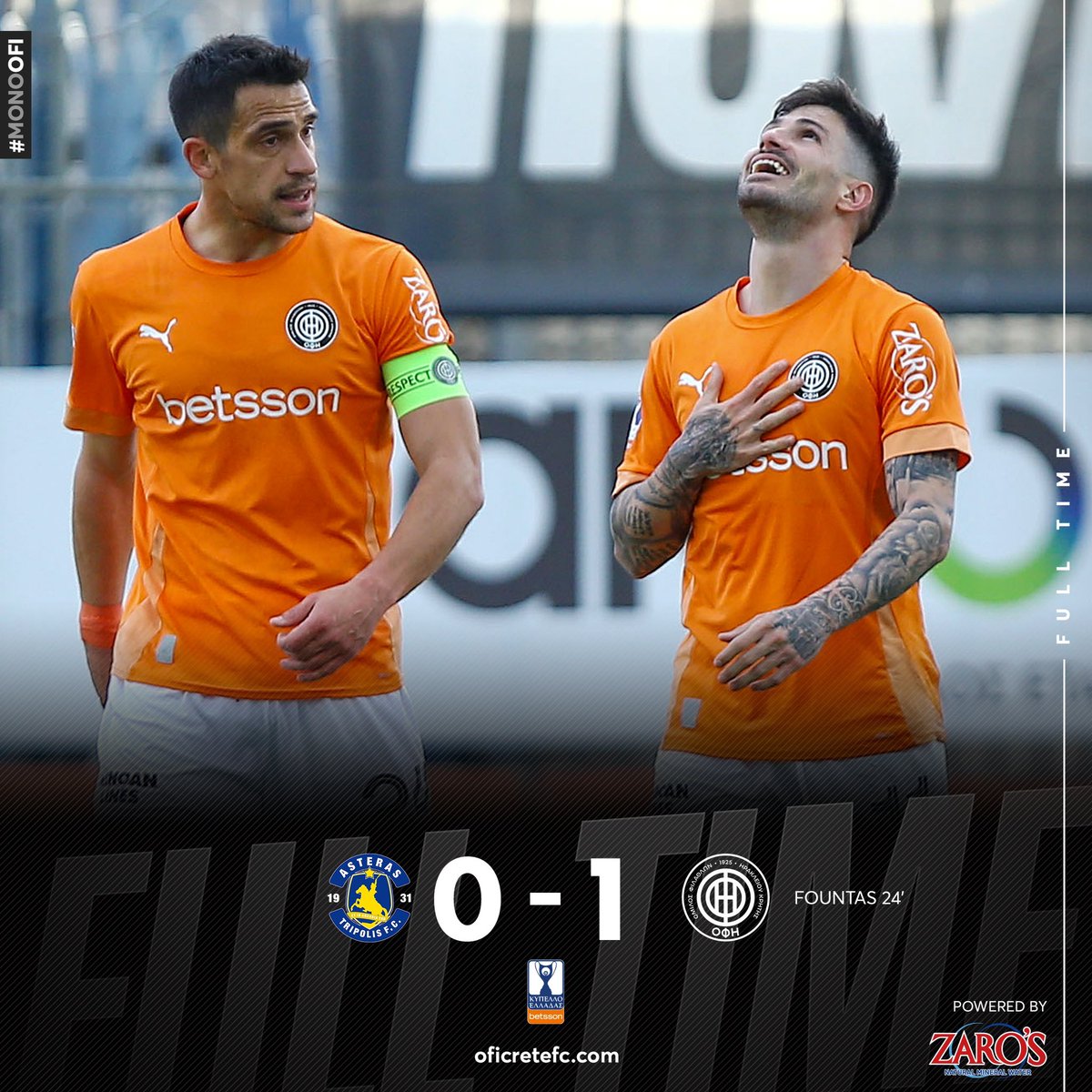 OFI_Crete's tweet photo. #oficrete #oficretefc #ofifc #greece #football #crete #monoofi #kypelloelladas #astofi #semifinal https://t.co/PVJzi7gNiO