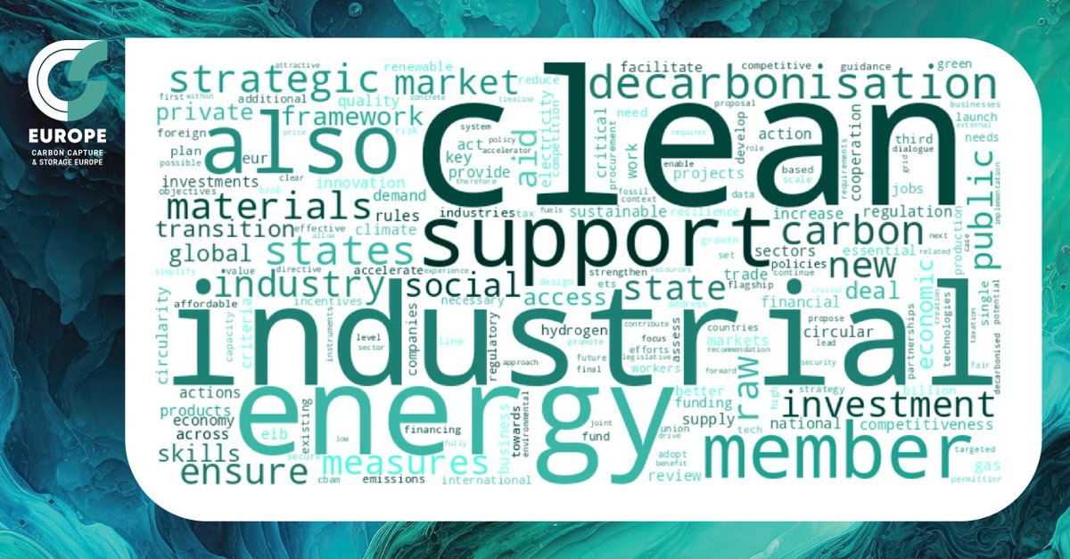 CCS Europe (@ccs_europe) on Twitter photo The <a href="/EU_Commission/">European Commission</a> has called #CCS “indispensable” for reaching net zero by 2050.
Yet in the #CleanIndustrialDeal, CCS and #carboncapture received little mention, as our word cloud below demonstrates.
Allusion to a voluntary label on carbon intensity of industrial products The <a href="/EU_Commission/">European Commission</a> has called #CCS “indispensable” for reaching net zero by 2050.
Yet in the #CleanIndustrialDeal, CCS and #carboncapture received little mention, as our word cloud below demonstrates.
Allusion to a voluntary label on carbon intensity of industrial products