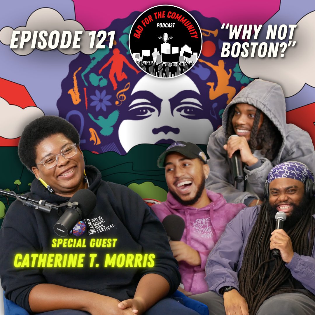BFTC EPISODE 121 OUT NOW!! 🗣️🔥

INSIGHTFUL. THOUGHTFUL. INSPIRATIONAL. This is the one y’all are going to want to pay attention to! 

Catherine Morris, the founder of @BAMSFest is a major contributor to the Boston arts &amp; music scene, who’s been doing the groundwork for years to