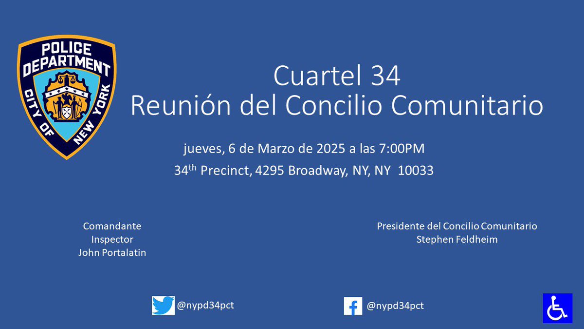 Join us for our community council meeting this March.