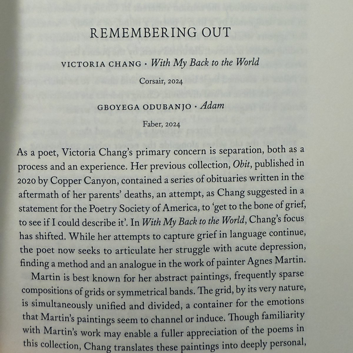 VChangPoet's tweet photo. Thanks to Oxford Poetry and Godelieve de Bree for reviewing With My Back to the World https://t.co/Ns4p33VoLj