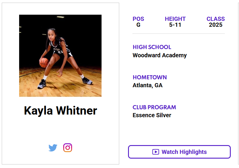 Georgia Jr. All-Star GBB (@jrallstarga) on Twitter photo Check out Kayla Whitner's (<a href="/KaylaWhitner/">Kayla Whitner</a>) ππΌππππΎππππ πππΌπππ πππππππ! ‡οΈ
jrallstar.com/maxrecruit/maxβ¦
Start building your profile now at jrallstar.com/maxrecruit! Check out Kayla Whitner's (<a href="/KaylaWhitner/">Kayla Whitner</a>) ππΌππππΎππππ πππΌπππ πππππππ! ‡οΈ
jrallstar.com/maxrecruit/maxβ¦
Start building your profile now at jrallstar.com/maxrecruit!