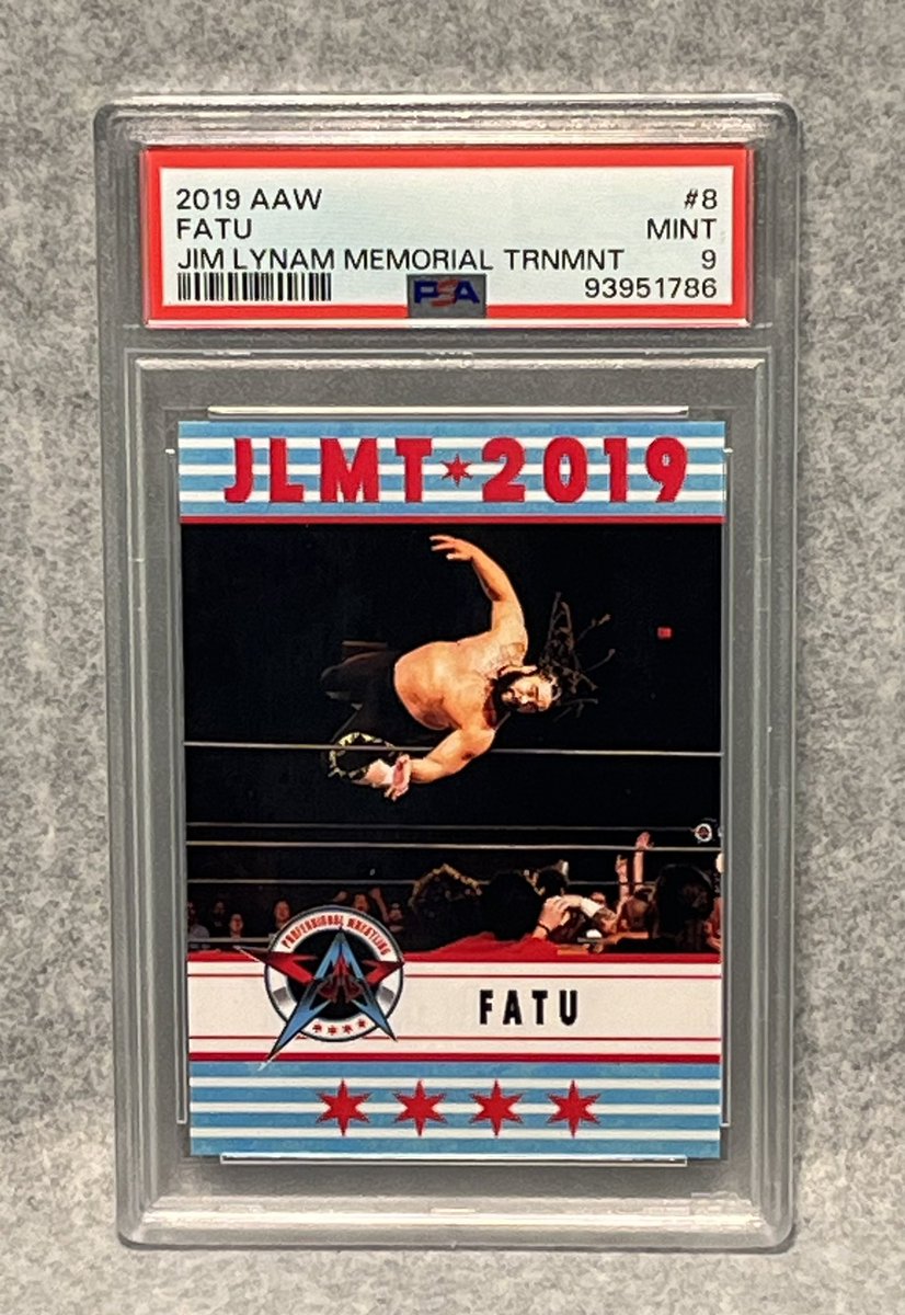 All Gas No Brakes On This Wrestling Card Wednesday! 2019 AAW JACOB FATU Rookie Card PSA 9 Mint. Super Rare RC Of The Samoan Werewolf ⛽️

#wwe #jacobfatu #fatu #wrestlingcardwednesday