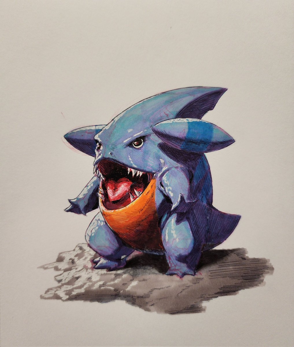 Gible sketch. Ready to see what #PokemonDay has in store tomorrow.