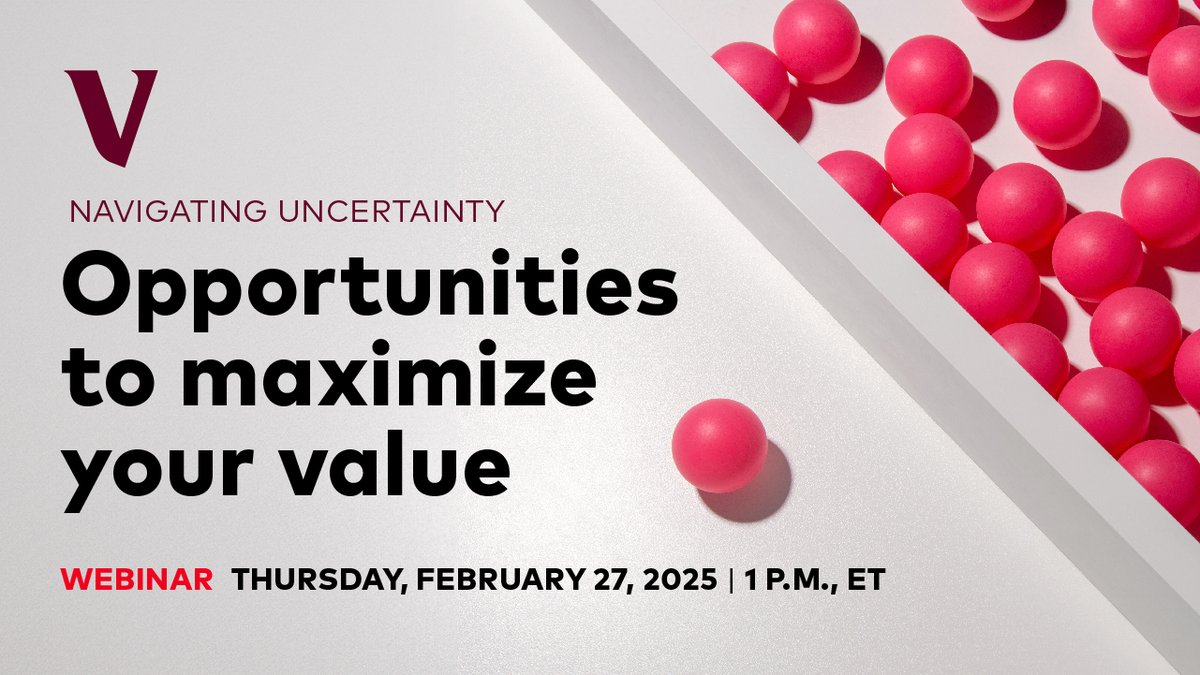 Don’t miss tomorrow's webinar, a timely discussion on the current volatile and uncertain market environment. vgi.vg/41vtonI