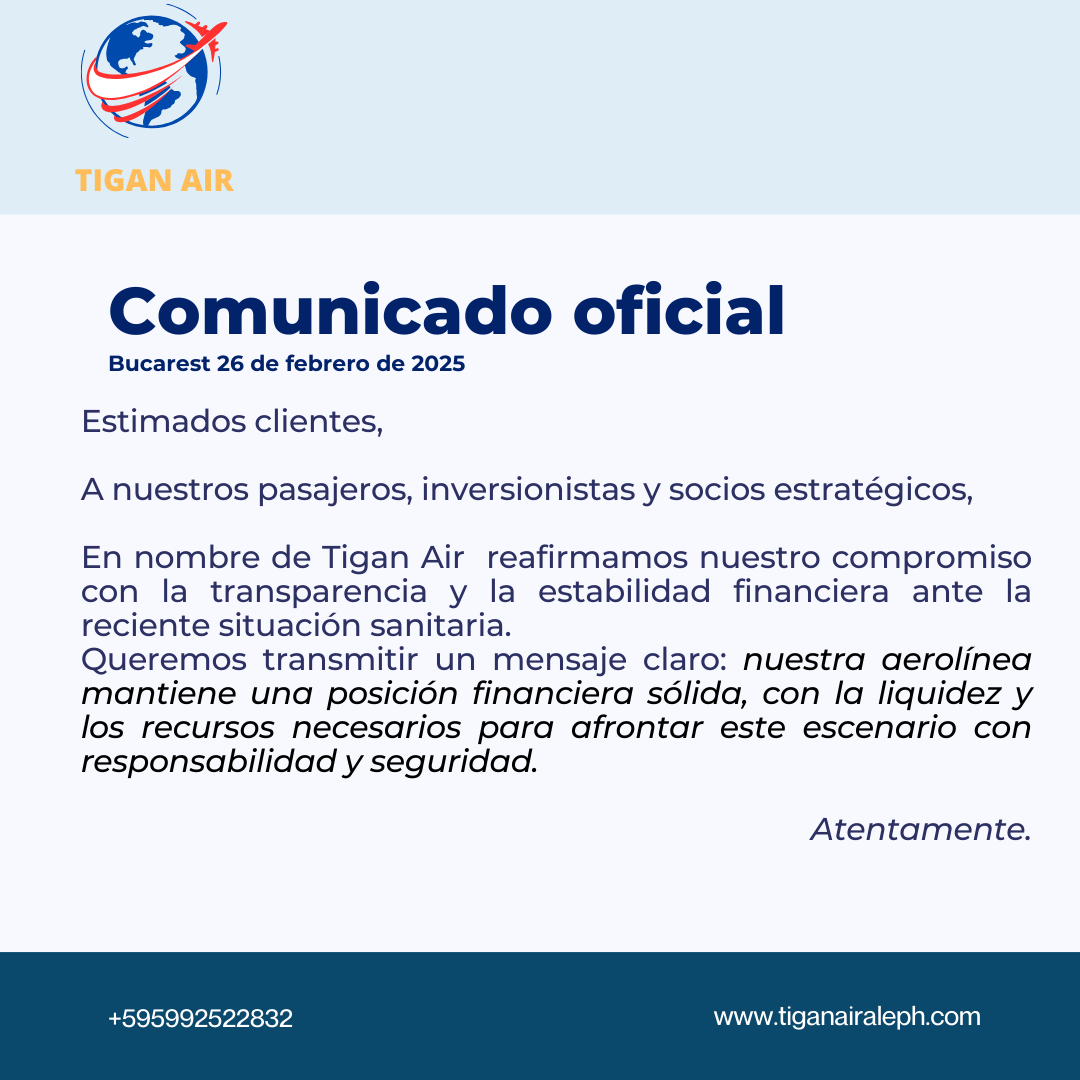COMUNICADO OFICIAL A NUESTROS COLABORADORES📢