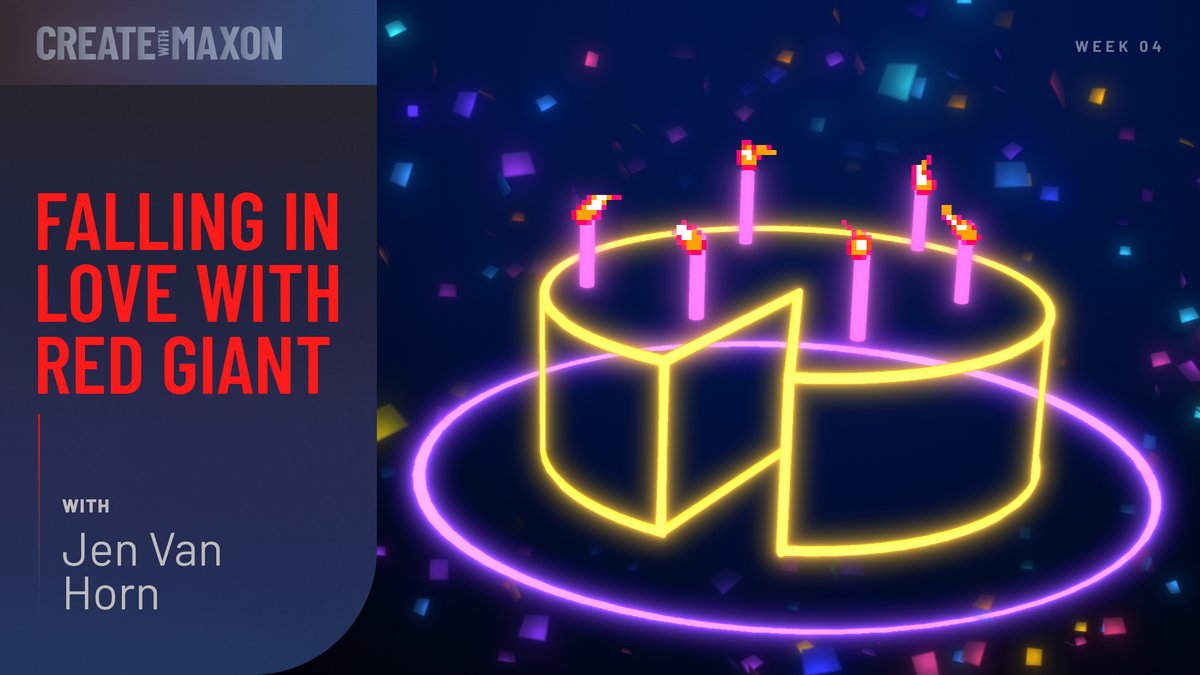 MaxonVFX's tweet image. 🔴 LIVE NOW on #CreateWithMaxon | Join our final “Falling in Love in Red Giant” livestream with motion graphics artist and presenter @JenVanHorn64 and @MaxonRedGiant expert and tutorial wizard @TheGreatSzalam. 🧙 Explore how #RedGiant tools can enhance your workflow, including