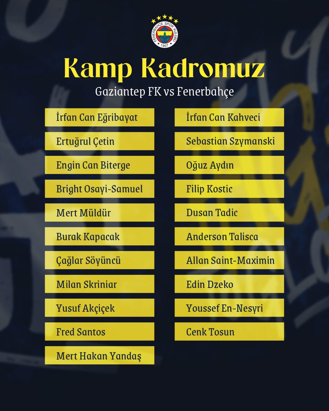 fenerbahçe kamp