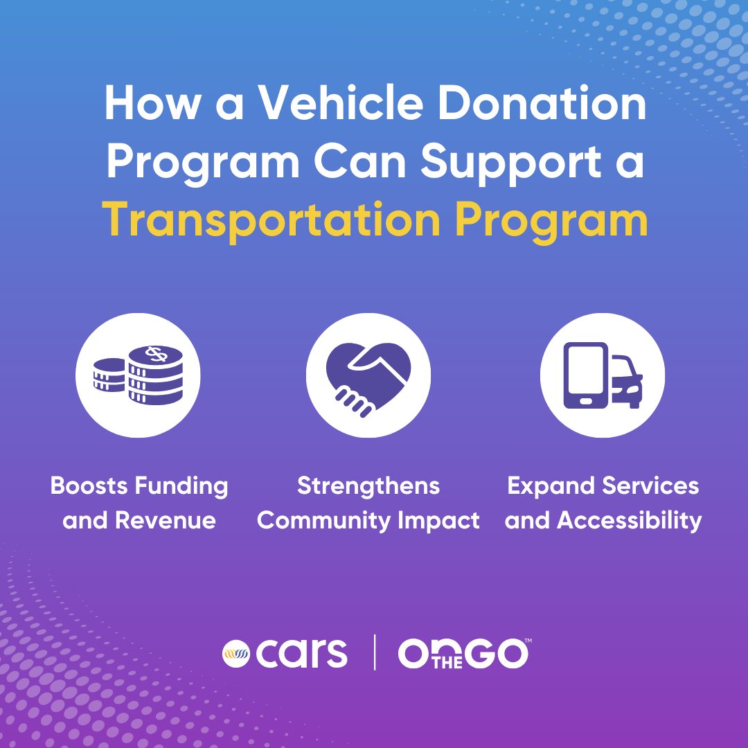 otgrides's tweet image. Does your organization want a sustainable way to support transportation for older adults &amp;amp; vulnerable communities? A vehicle donation program could be the answer! We can help you launch a hassle-free program that turns cars into impact. #AccessibleTransportation #VehicleDonation