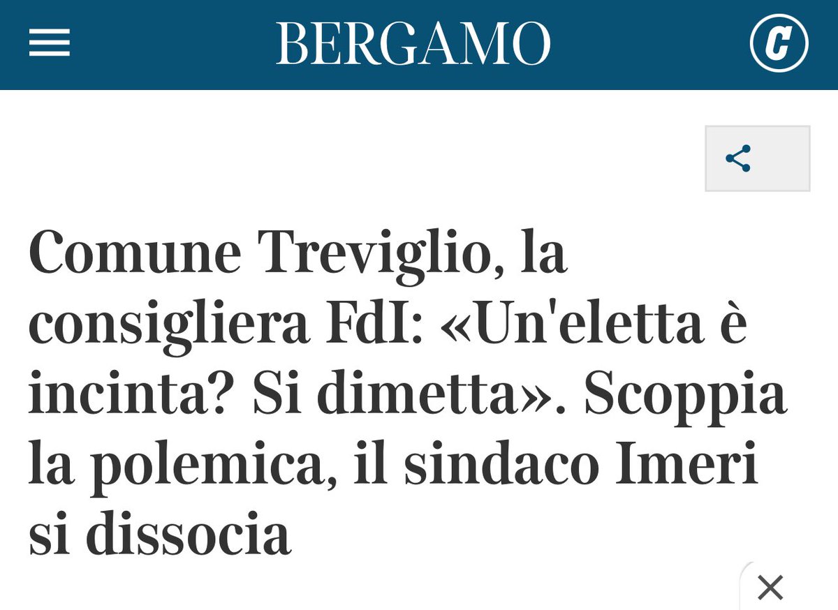 “Se sei malata o incinta ti dimettiti dalla carica”. Per una consigliera di FdI del comune di Treviglio le donne in gravidanza meglio che stiano a casa. Una posizione retrograda e inaccettabile . Parole contro le donne e i loro diritti. Meloni che ne pensa? È d’accordo?