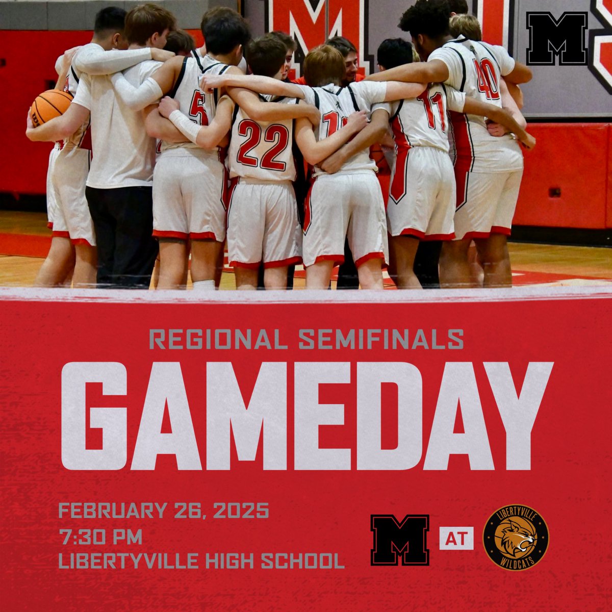 Mundelein High School Boys Basketball (@mustangsboysbb) on Twitter photo GAMEDAY!
🏀 Regional Semifinals
🆚 Libertyville
⏰ 7:30 PM
📍 Libertyville High School
<a href="/GoMHS_Athletics/">Mundelein Athletics</a> GAMEDAY!
🏀 Regional Semifinals
🆚 Libertyville
⏰ 7:30 PM
📍 Libertyville High School
<a href="/GoMHS_Athletics/">Mundelein Athletics</a>