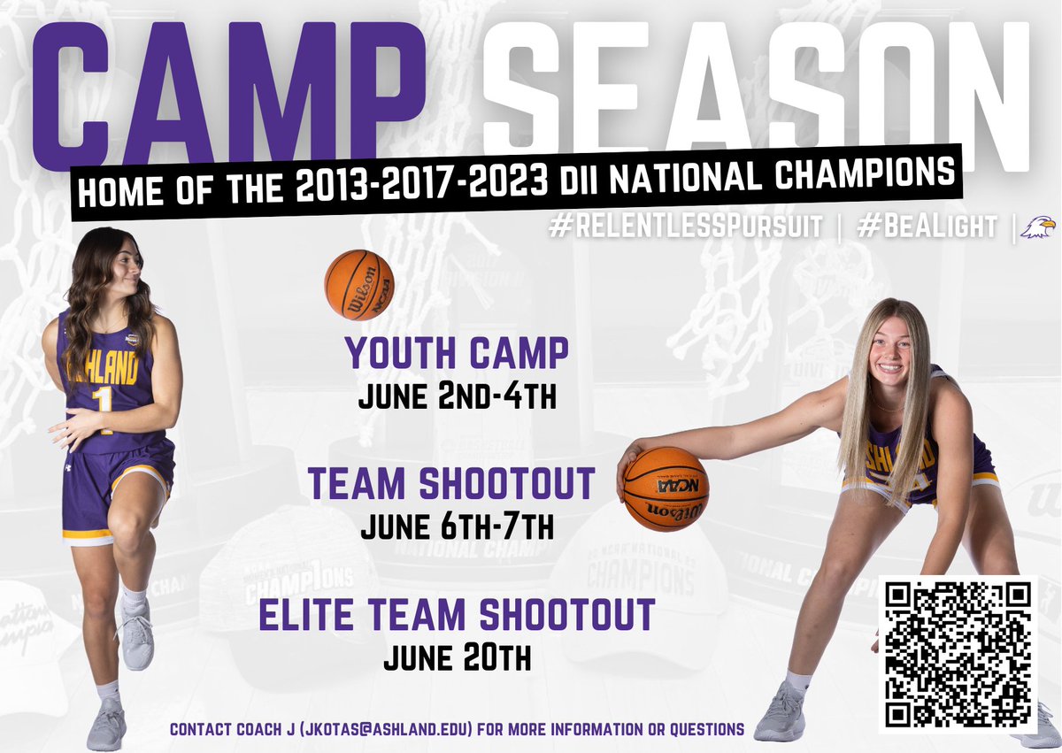 𝗖𝗔𝗠𝗣 𝗦𝗘𝗔𝗦𝗢𝗡 𝟮𝟬𝟮𝟱!!🦅🏀
bit.ly/AUWBBcamps2025