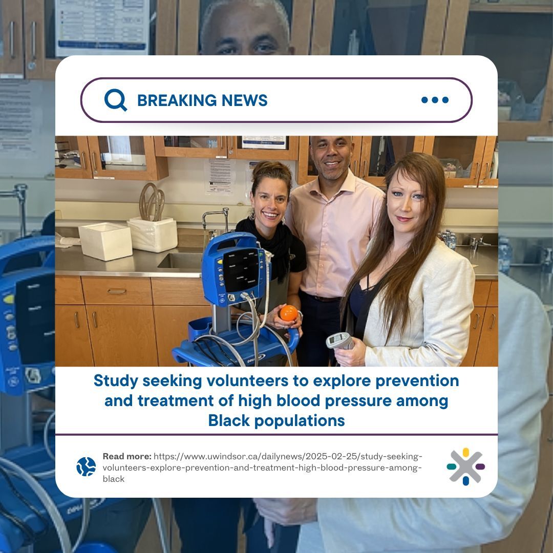 🆕 Volunteers Needed! Help explore heart health in Black populations with a 1-2 hour study at <a href="/uwinkinesiology/">UWindsor Kinesiology</a>. To learn more, visit: buff.ly/4hLSd4B! #ResearchHappensHere #YQG