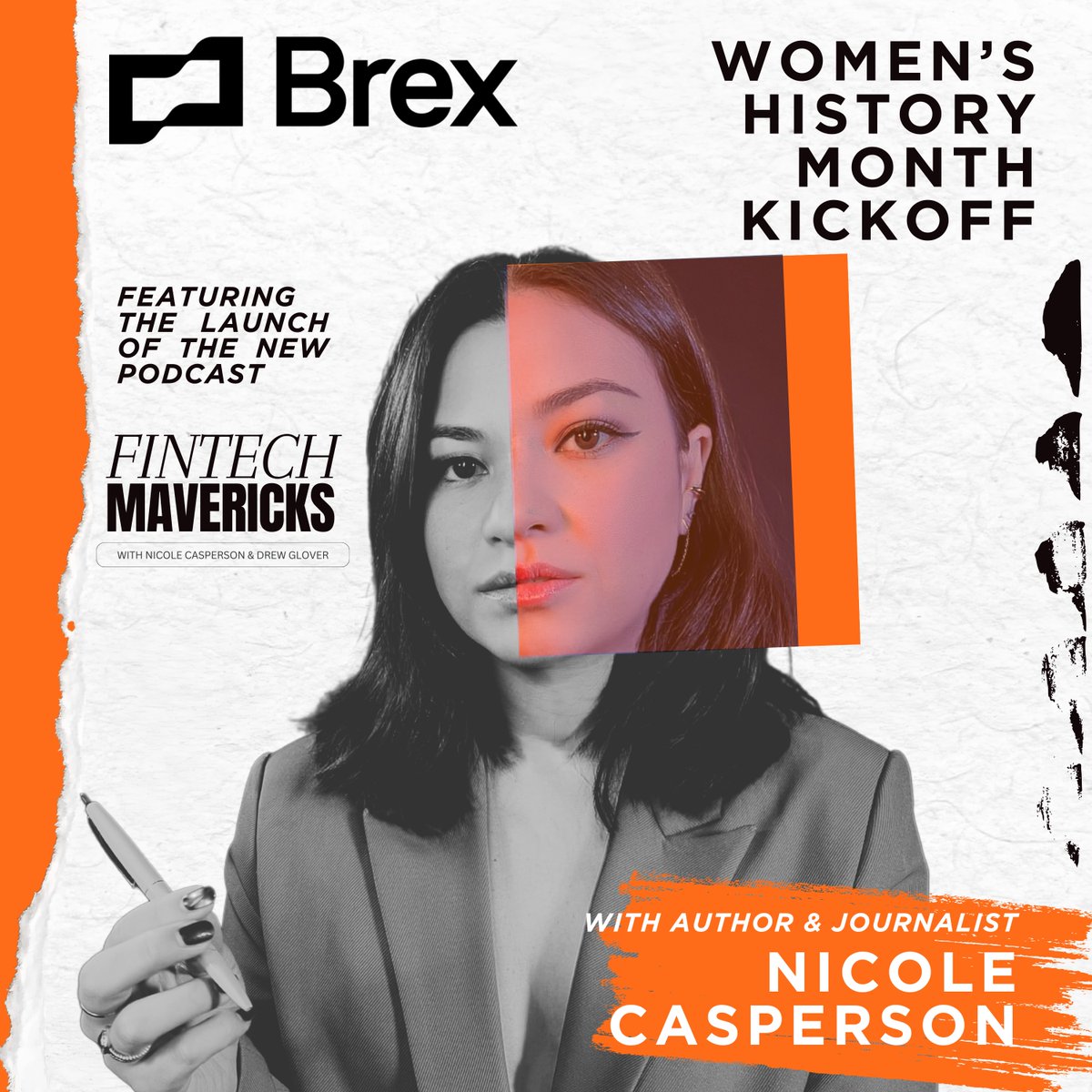 Brex (@brexhq) on Twitter photo Come celebrate Women's History Month with Brex at our NYC HQ—first 100 guests will receive gifts! 🎁
Join us March 4th for the launch of the Fintech Mavericks podcast hosted by <a href="/nicolecasperson/">Nicole Casperson</a> and <a href="/DrewBailer/">Drew B. Glover</a>. It'll be an inspiring night of networking and hearing powerful Come celebrate Women's History Month with Brex at our NYC HQ—first 100 guests will receive gifts! 🎁
Join us March 4th for the launch of the Fintech Mavericks podcast hosted by <a href="/nicolecasperson/">Nicole Casperson</a> and <a href="/DrewBailer/">Drew B. Glover</a>. It'll be an inspiring night of networking and hearing powerful