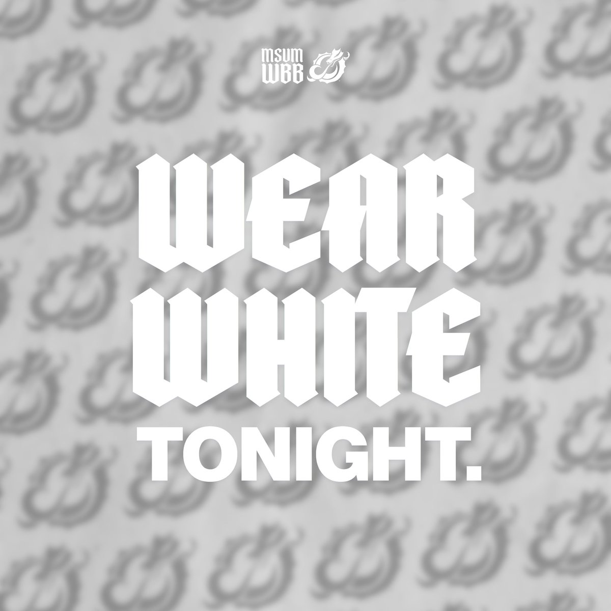 MSUM_WBB's tweet photo. ⚪️ WHITE OUT ⚪️ https://t.co/BftDa9nbX2