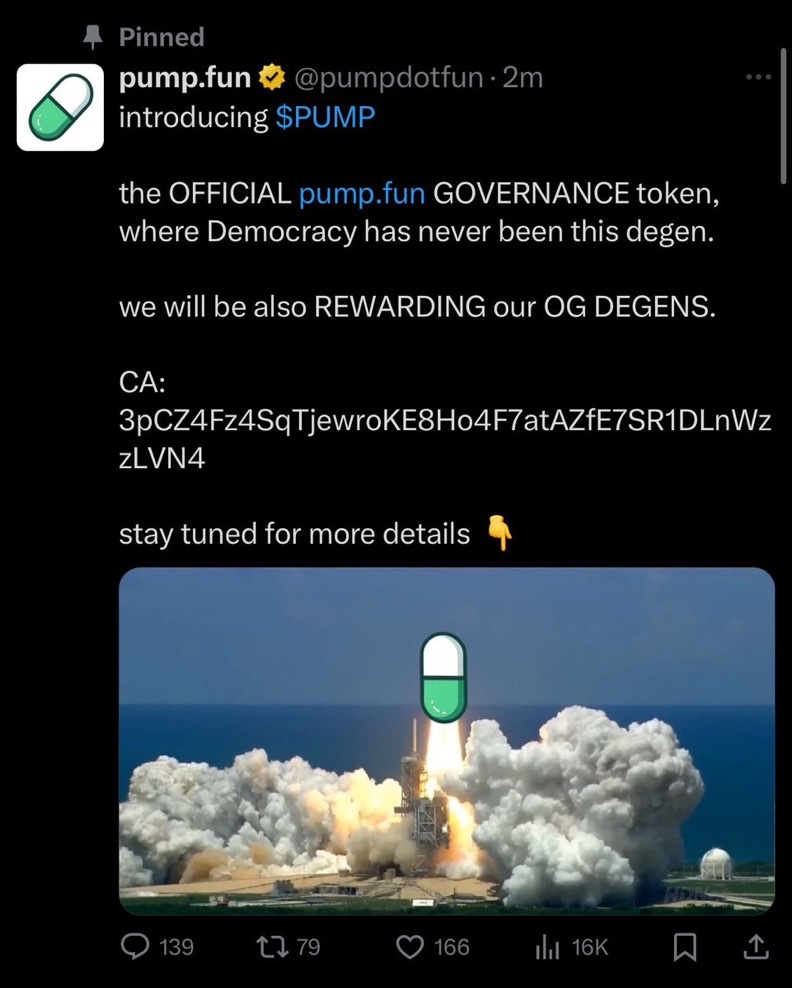 ICODrops's tweet photo. PumpFun’s X account got hacked

https://t.co/XX6fU7tBrQ https://t.co/pIAfJXADgy
