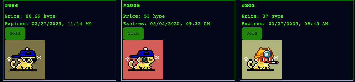 Markets are dying but rares are getting swept. Golds are flying. What happens when <a href="/drip__trade/">Drip.Trade</a> launches today? 

First NFT 
First On-chain
First is everything <a href="/tinyhypercats/">tinyhypercats</a>