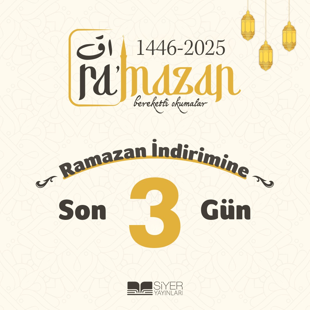 Ramazan İndirimlerine Son 3 Gün! ⏳
.
Bu Ramazan'da okumayan kimse kalmasın... Sizler için yine Ramazan'a Özel Kampanya yaptık. 

Detaylı Bilgiye Web Sitemiz Üzerinden Ulaşabilirsiniz.