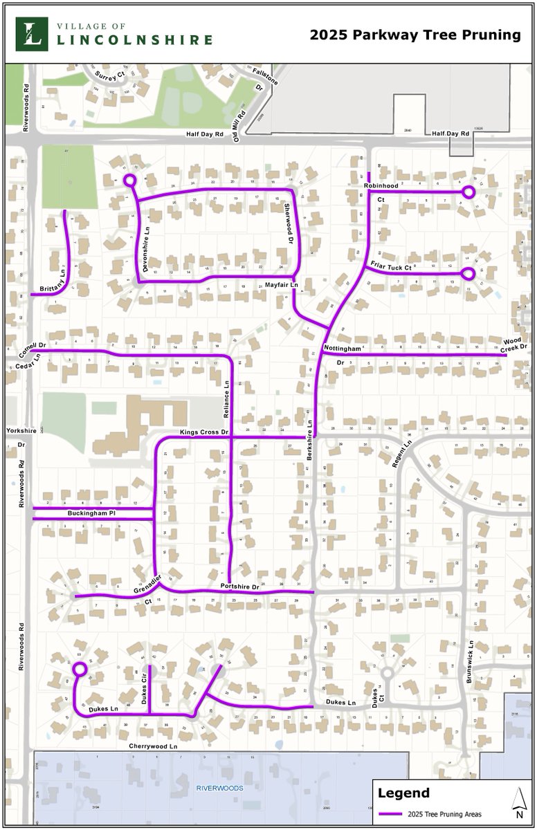 Kinnucan Tree Experts &amp; Landscape Company will begin annual parkway tree pruning next week, weather permitting. Work consists of removing dead, damaged, diseased, and overhanging branches.