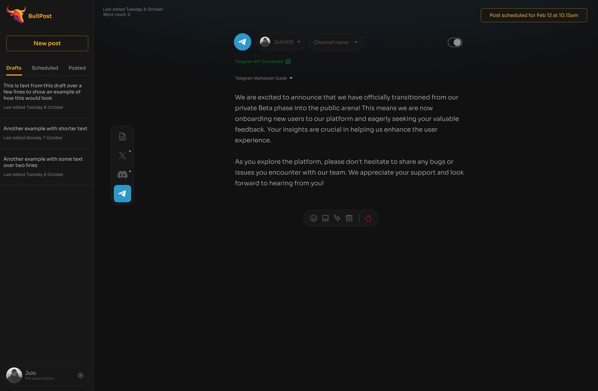 Bullpost.ai tweet media