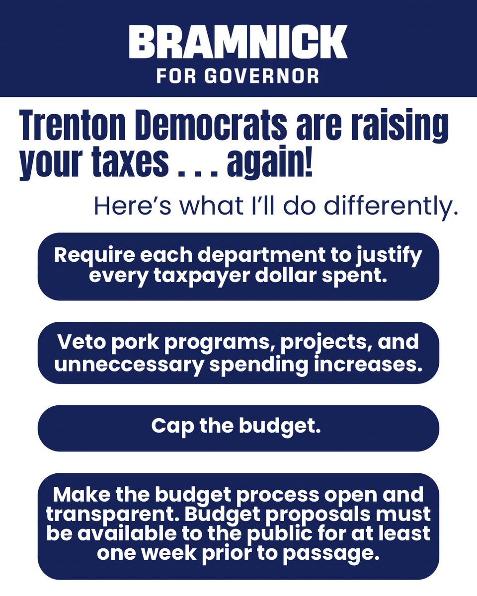 Governor Murphy and the Trenton Democrats are raising your taxes and increasing spending…again! Here’s what I’ll do differently.