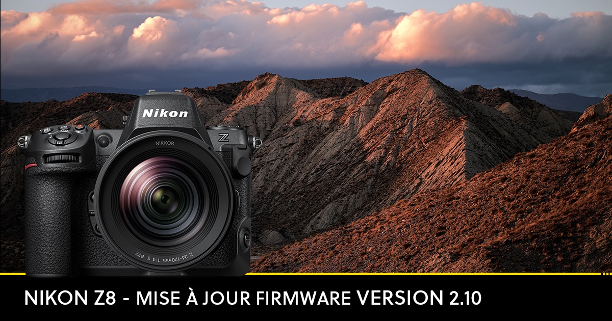 La mise à jour du firmware pour le Nikon Z8 est disponible ! Téléchargez-la dès maintenant dans le centre de téléchargement : bit.ly/4iegzDZ