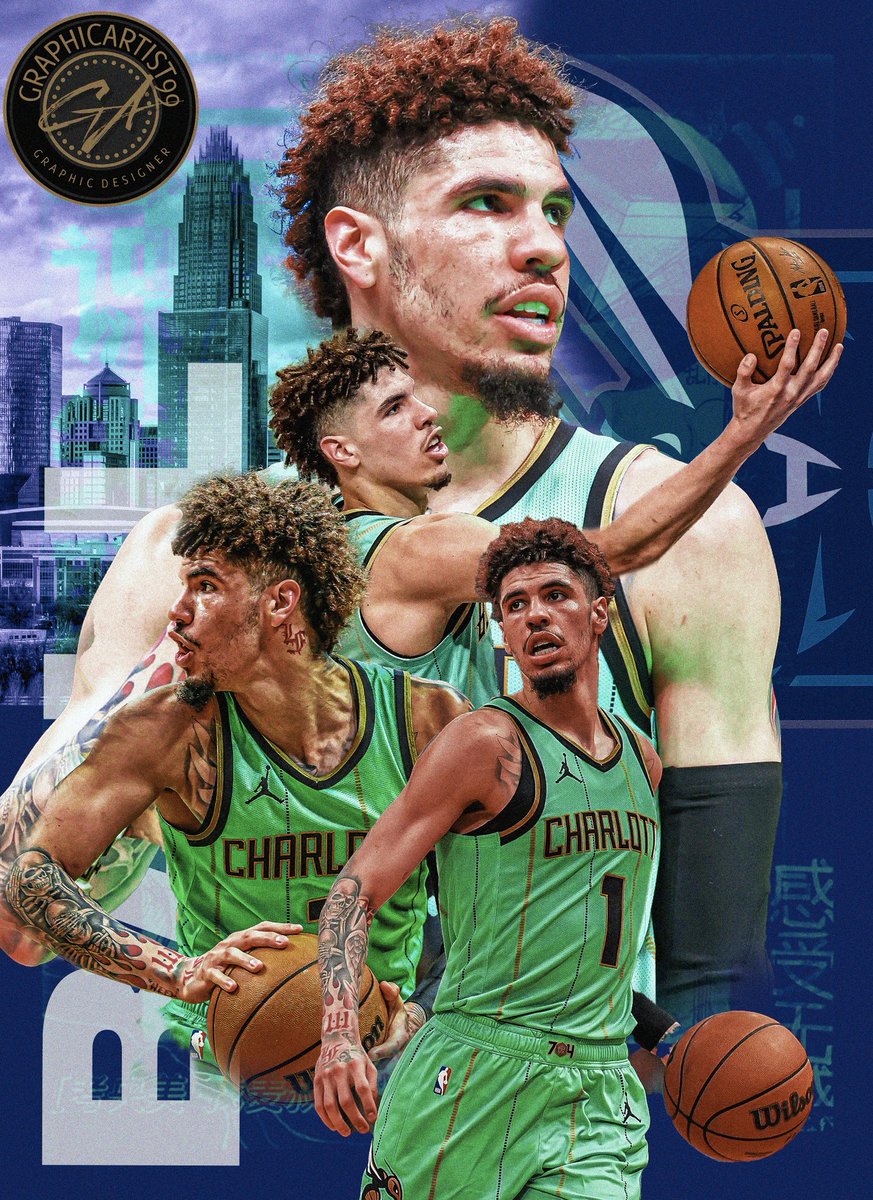 darrylkingsr's tweet photo. Fresh artwork made of lamelo ball @hornets #LaMeloBall #MeloBall #NBAMagic #HornetsNation #BuzzCity #NBATalent #TripleB #BigBallerBrand #NBAYoungStar https://t.co/l8vQwci43F
