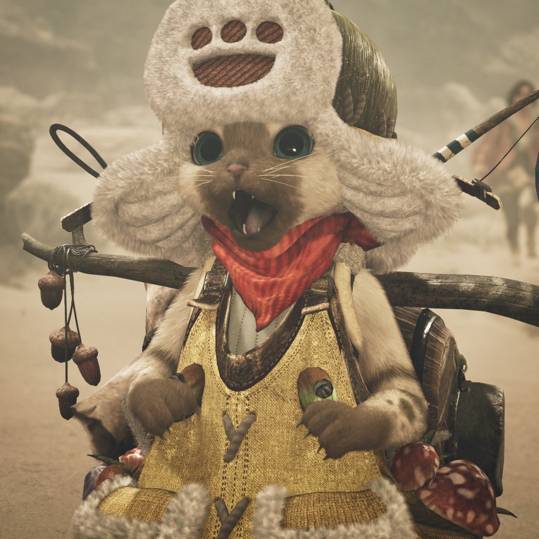 monsterhunter's tweet image. Post using #MHWilds for a purrfect surprise!