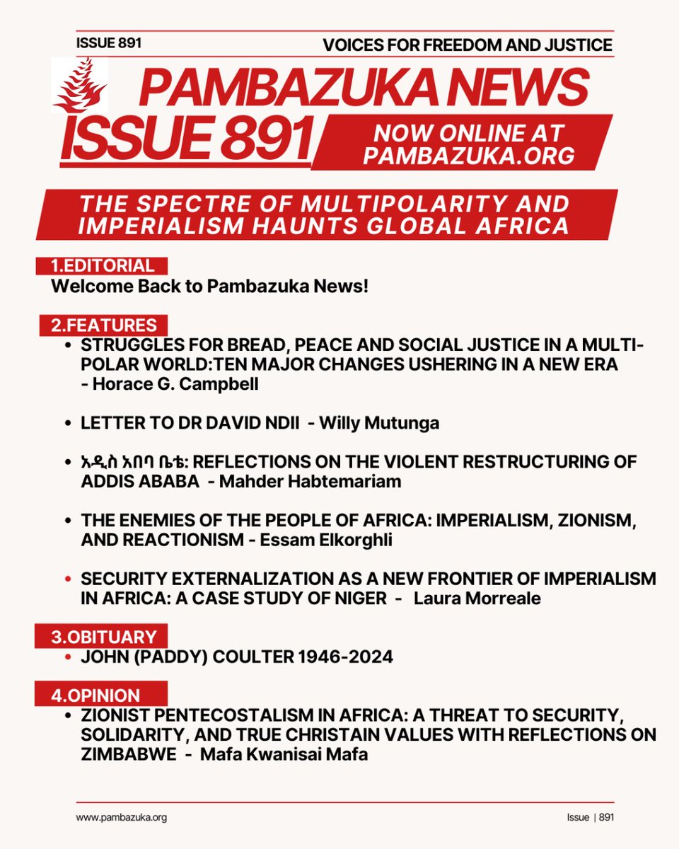 Articles in Issue 891 are available @ pambazuka.org
Read, comment, subscribe, and share...