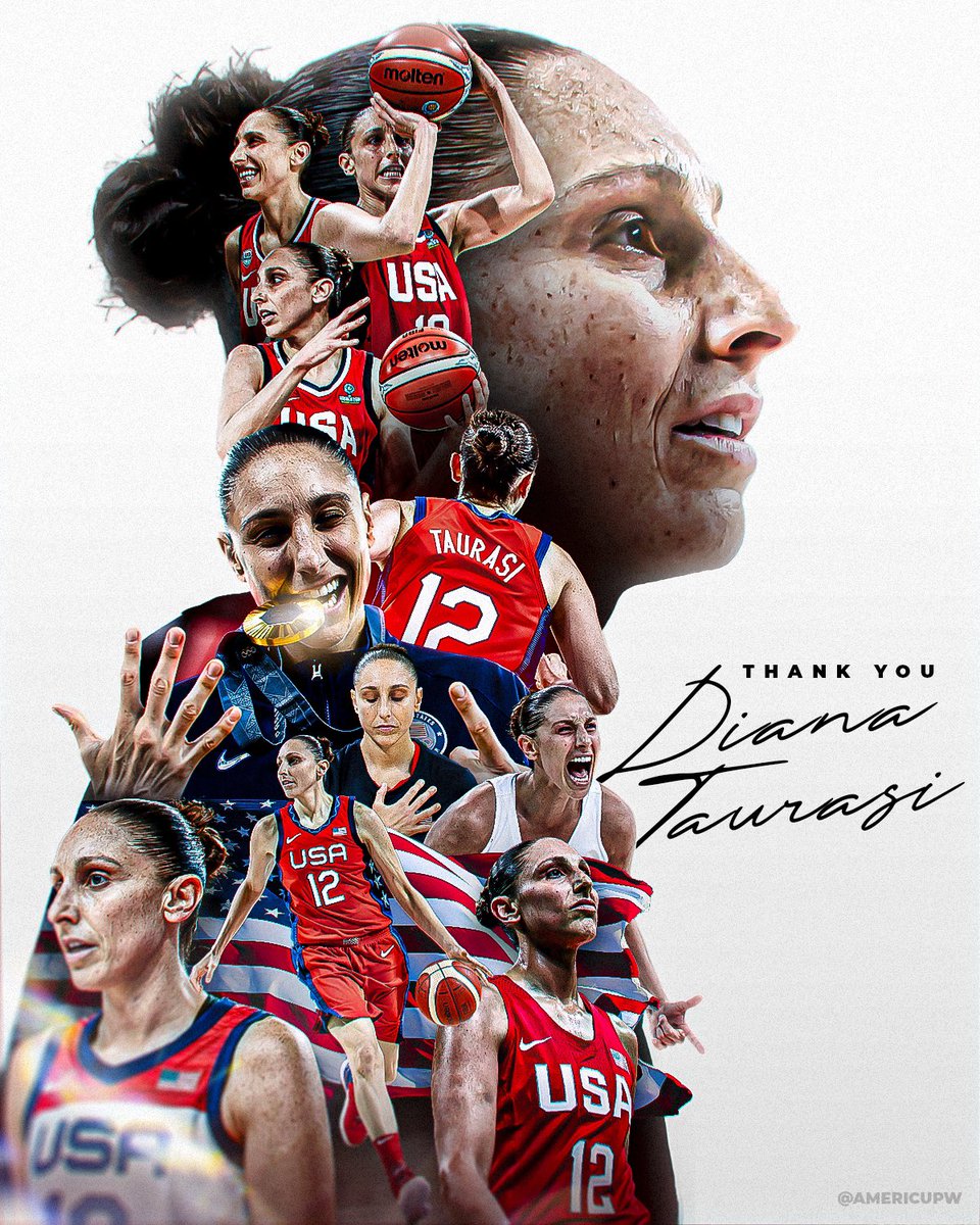 Legend. Icon. Inspiration. 
Thank you, Diana Taurasi, for everything you’ve given to the game! 🥹❣️ #AmeriCupW