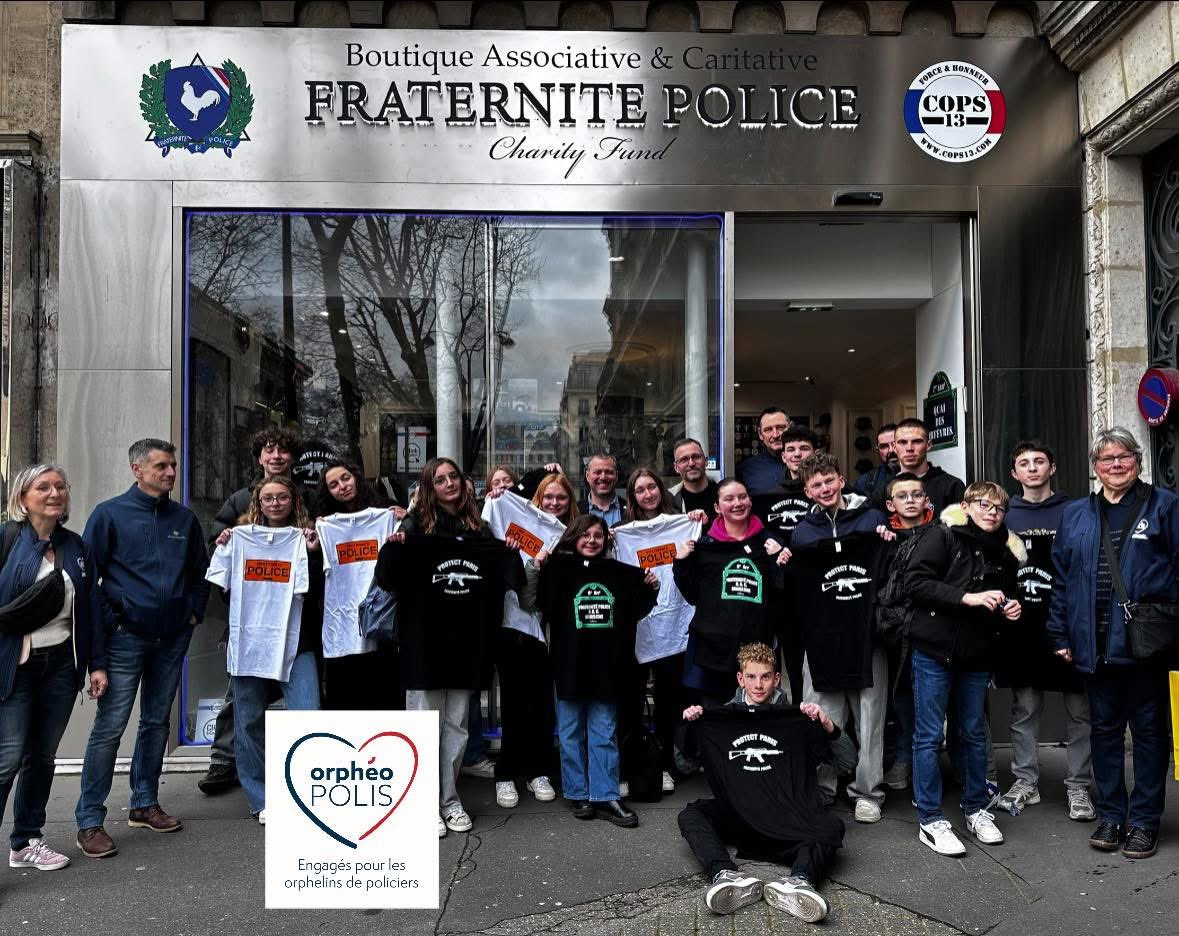 La section nord d’ <a href="/Orpheo_polis/">Orphéopolis</a> est passée nous faire un coucou à la Boutique Associative &amp; Caritative cet après midi ! Un plaisir de recevoir nos petits protégés ! 💙Fraternité Police soutien indéfectible de nos orphelins ! Tous policiers, tous frères 👊🏻