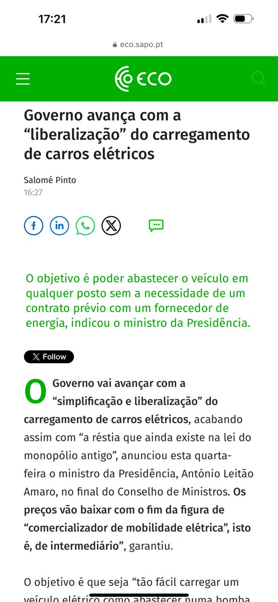 Big News!!

Its finally over! Tesla can resume their SuC deployment in Portugal 🇵🇹 

The article from ECO, dated February 26, 2025, reports that the Portuguese government is moving forward with the liberalization of electric vehicle charging. This initiative aims to simplify the