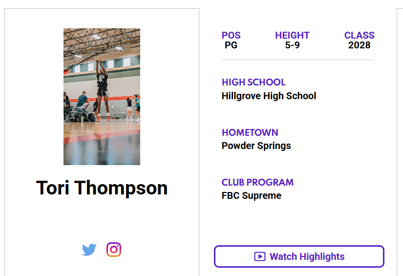 Georgia Jr. All-Star GBB (@jrallstarga) on Twitter photo Check out Tori Thompson's (<a href="/ToriThompson23/">Tori Thompson 2028</a>) ππΌππππΎππππ πππΌπππ πππππππ! ‡οΈ
jrallstar.com/maxrecruit/maxβ¦
Start building your profile now at jrallstar.com/maxrecruit! Check out Tori Thompson's (<a href="/ToriThompson23/">Tori Thompson 2028</a>) ππΌππππΎππππ πππΌπππ πππππππ! ‡οΈ
jrallstar.com/maxrecruit/maxβ¦
Start building your profile now at jrallstar.com/maxrecruit!
