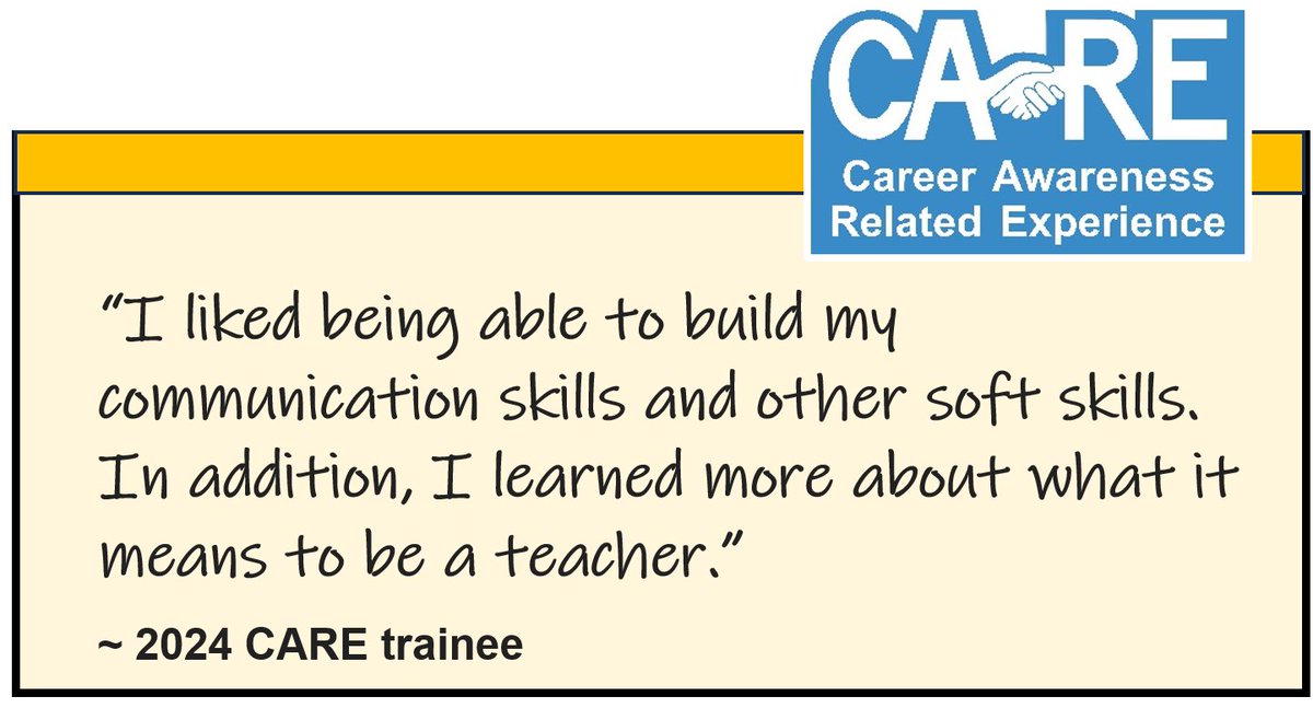 All of last year’s trainees who completed a post-program survey recommend that other Columbia teens take part in the CARE program in the future.

To apply for one or more of CARE’s summer jobs, visit gocomojobs.com/postings/search. Applications will be accepted until March 9.