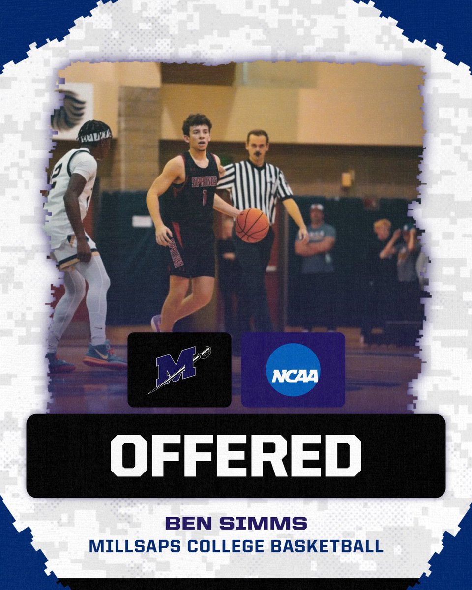 BenSimms07's tweet image. After some great conversations with @CoachP_Millsaps, I am overly grateful to say I have received an offer from @MillsapsMBB! Thank you to the coaching staff, and thank you Lord for putting me in this position!