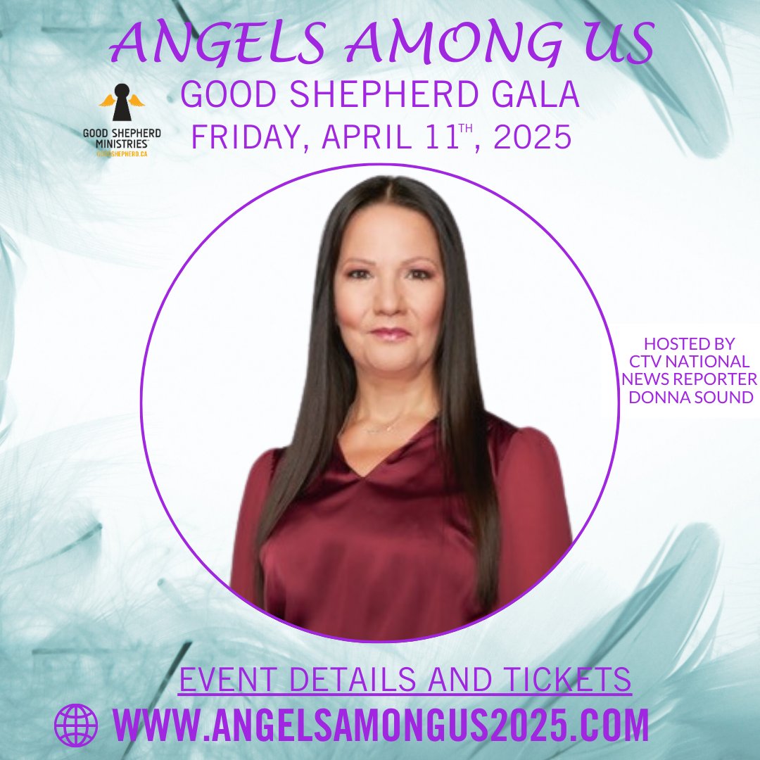 The <a href="/goodshepherd_to/">GoodShepherd-Toronto</a> #AngelsAmongUs #fundraising Gala is on April 11. Our host for the night is <a href="/CTV/">CTV</a> National News reporter <a href="/DonnaSound/">Donna Sound | CTV National News | Host/Emcee</a>. Donna did an AMAZING job last year and we're excited for her encore performance!
For event details &amp; tickets visit angelsamongus2025.com