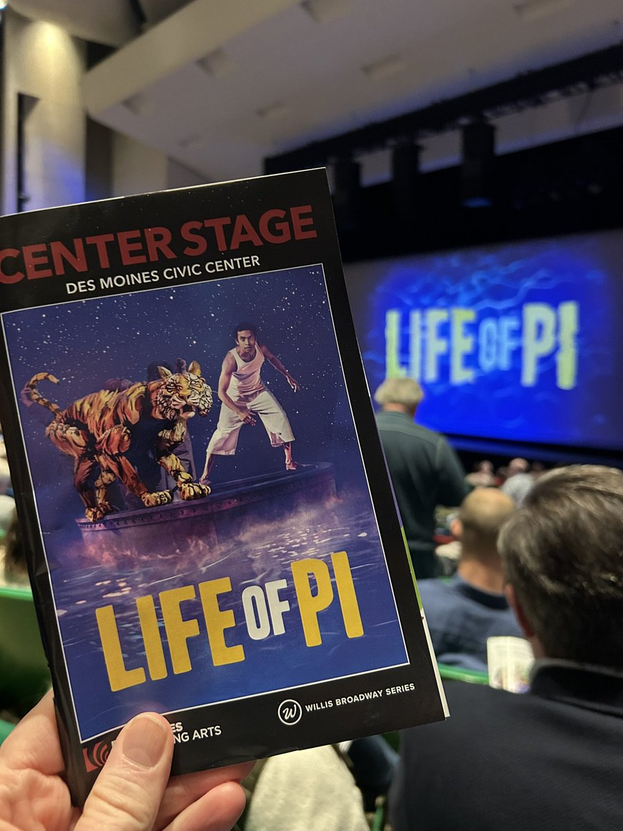 The <a href="/LifeOfPiBway/">Life of Pi Broadway</a> opening at  <a href="/dsmperforming/">Des Moines Performing Arts</a> is the most unusual stage show I’ve ever seen. Beyond creative!  Definitely a mind bender!